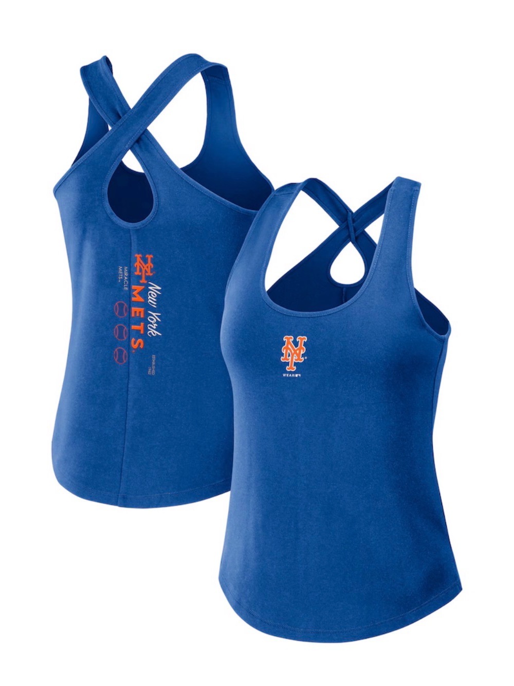 New‎ York Mets WEAR by Erin Andrews Royal Blue Tank Top Size XL